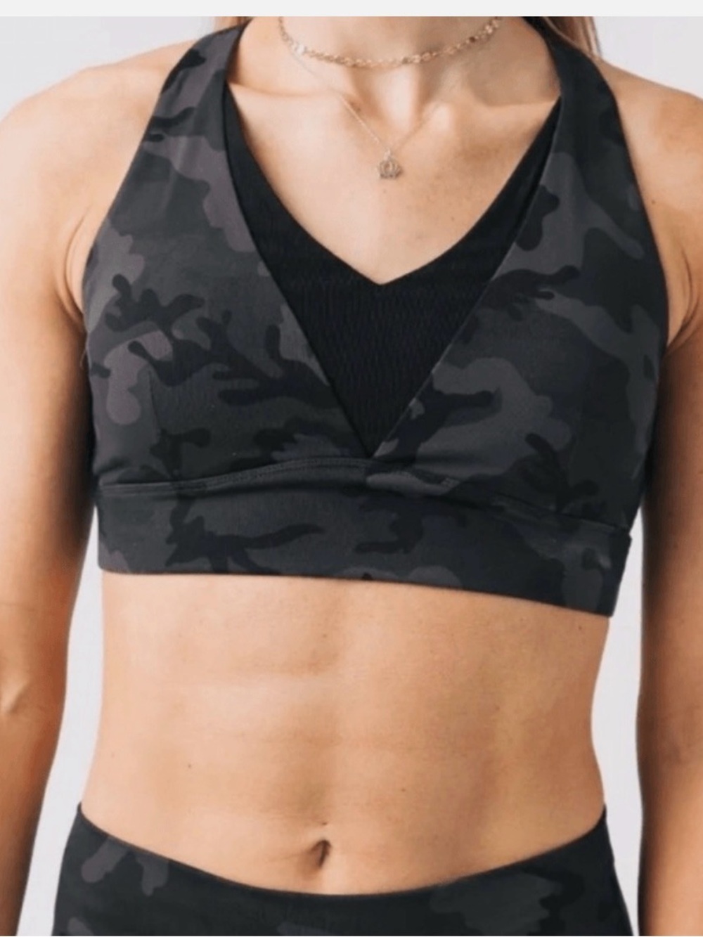 Zyia Active Forest Camo adjustable mesh bra (XL)